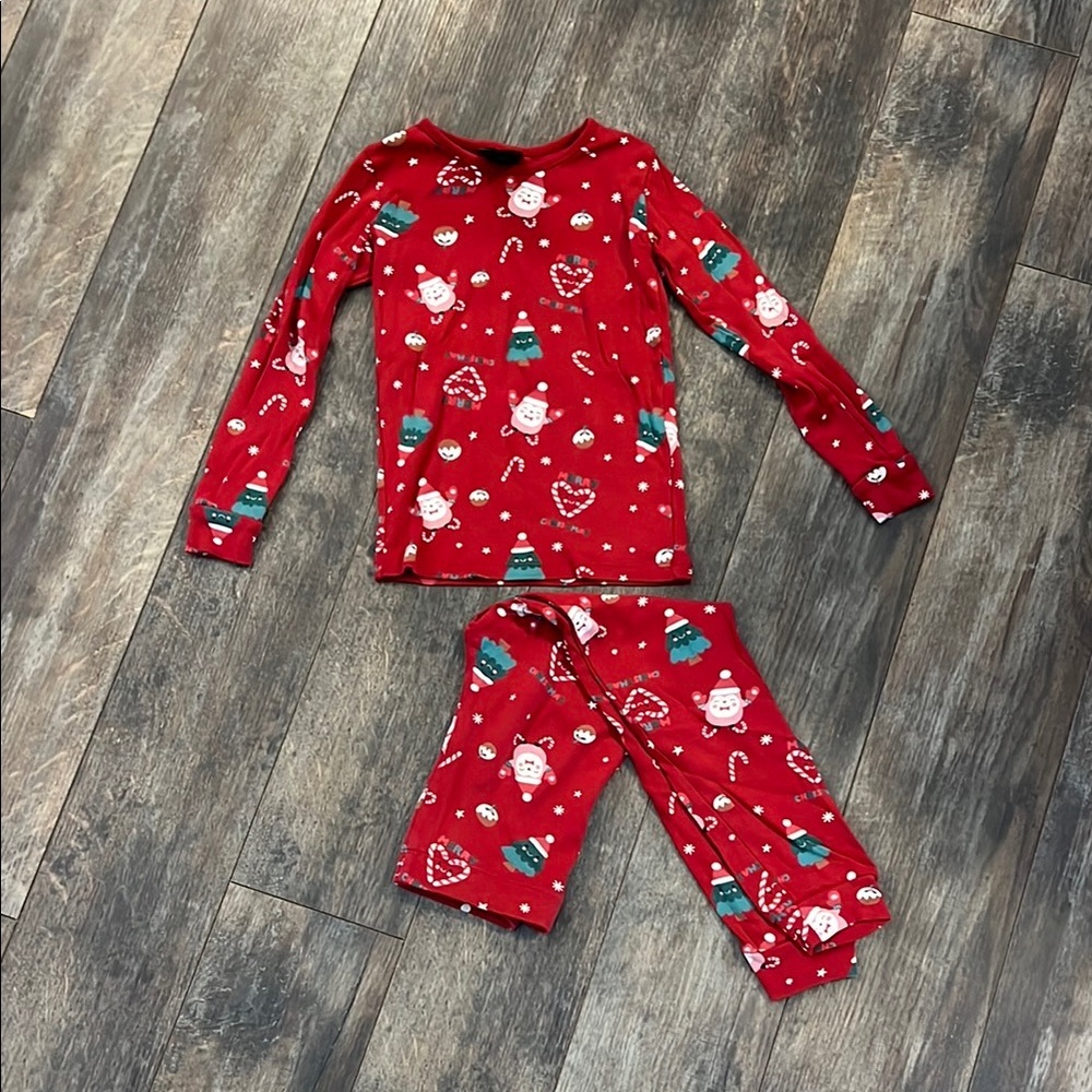 H&M Red and Green Pajama Set